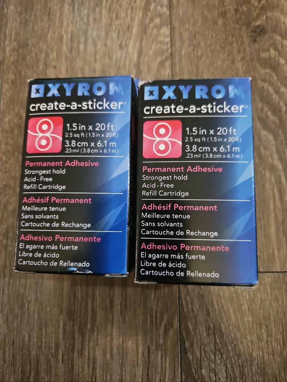 Create-A-Sticker Permanent Adhesive Refill - Blue (Pack of 2) For Model 150